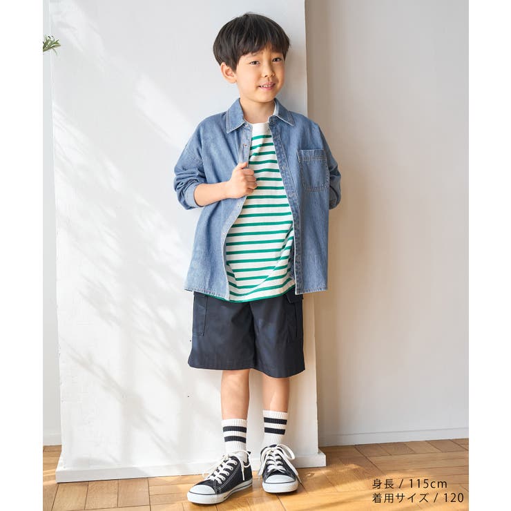 【KIDS】UNISEXオーバーサイズデニムシャツ | ROPE' PICNIC【KIDS】 | 詳細画像4 