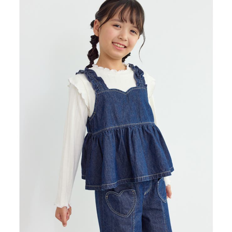 【KIDS/キッズ】ハートカットデニムビスチェ | ROPE' PICNIC【KIDS】 | 詳細画像1 