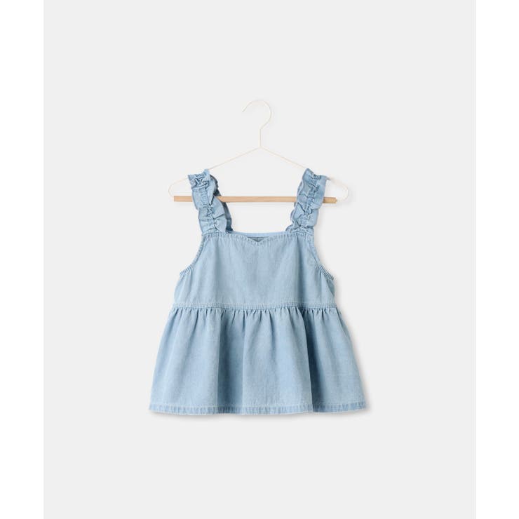 サックス(48) | 【KIDS/キッズ】ハートカットデニムビスチェ | ROPE' PICNIC【KIDS】