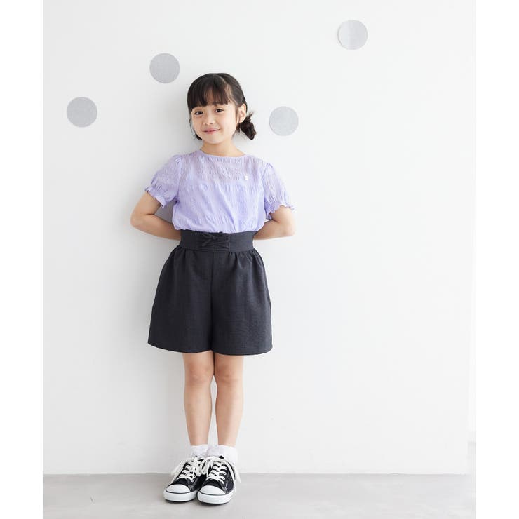 【KIDS】リンクコーデ/パフスリーブポコポコジャガードブラウス | ROPE' PICNIC【KIDS】 | 詳細画像7 