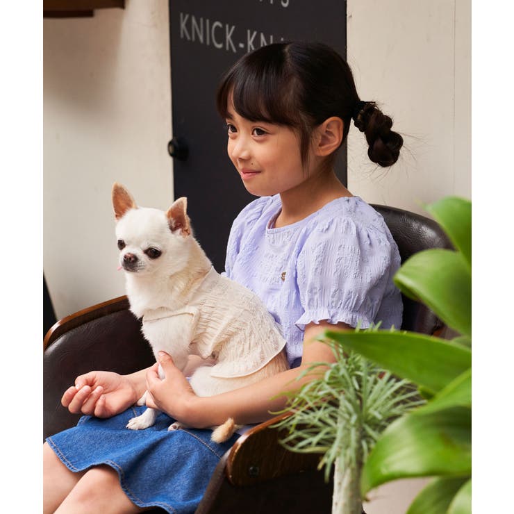 【KIDS】リンクコーデ/パフスリーブポコポコジャガードブラウス | ROPE' PICNIC【KIDS】 | 詳細画像9 