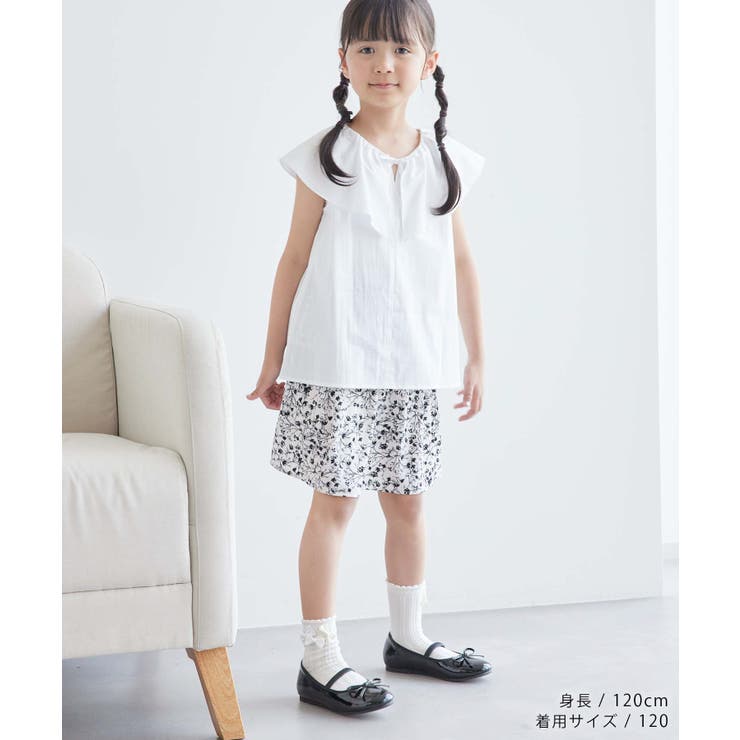 【KIDS】リボンディティールラッフルカラーブラウス/リンクコーデ | ROPE' PICNIC【KIDS】 | 詳細画像2 