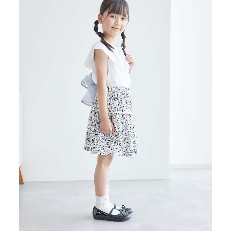 【KIDS】リボンディティールラッフルカラーブラウス/リンクコーデ | ROPE' PICNIC【KIDS】 | 詳細画像3 