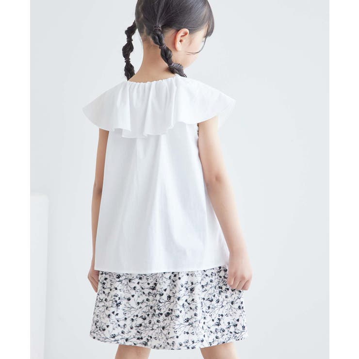 【KIDS】リボンディティールラッフルカラーブラウス/リンクコーデ | ROPE' PICNIC【KIDS】 | 詳細画像5 