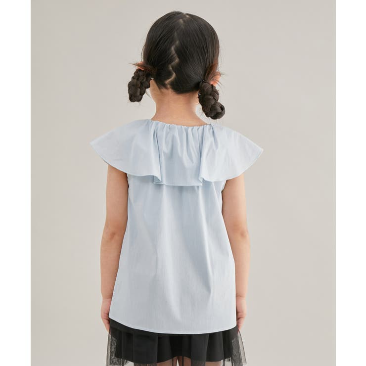 【KIDS】リボンディティールラッフルカラーブラウス/リンクコーデ | ROPE' PICNIC【KIDS】 | 詳細画像9 