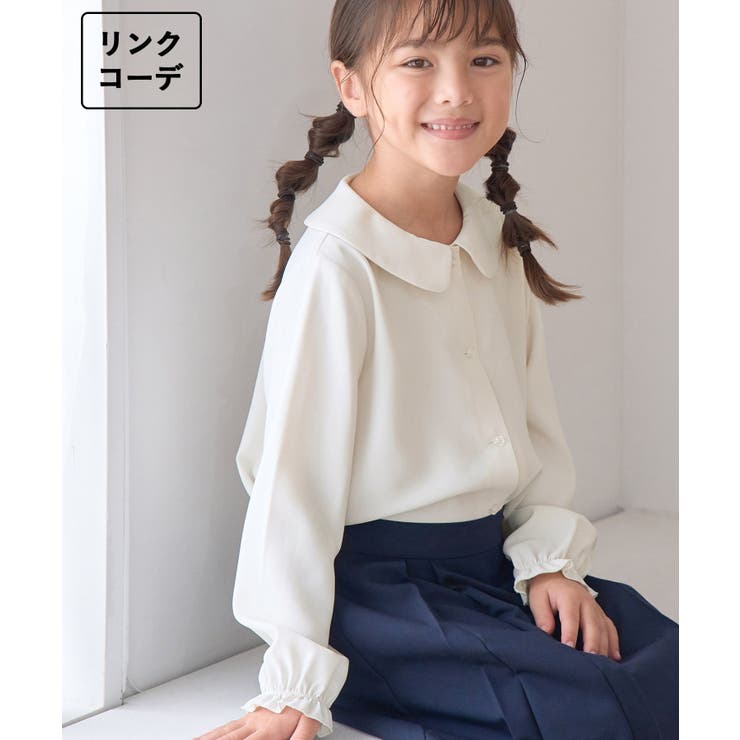 KIDS】多機能 / セレモニーにも/丸襟ブラウス[品番：RPCW0047734