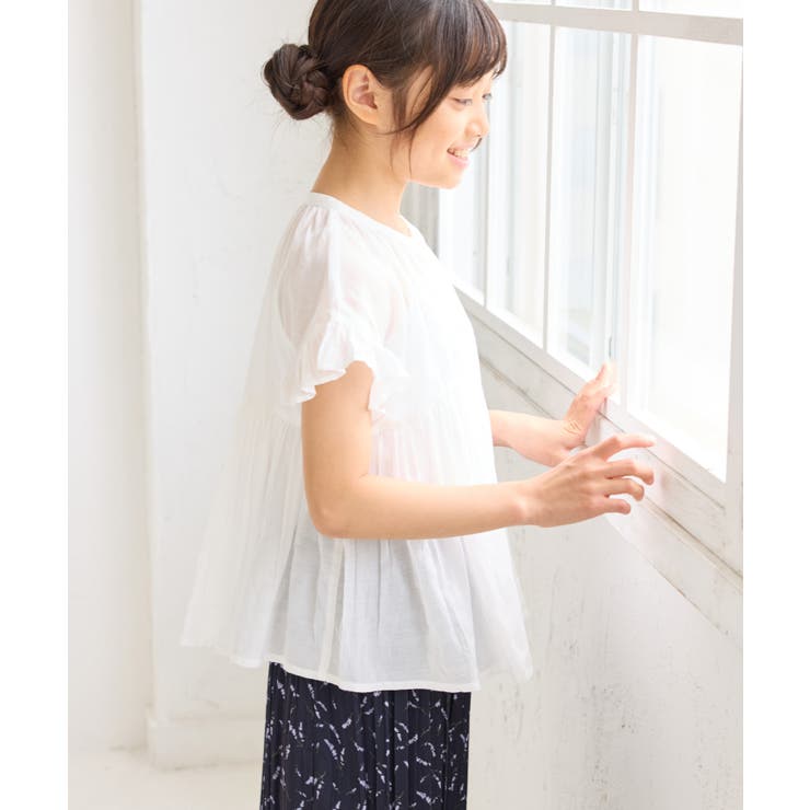 【KIDS/キッズ】コットンボイルギャザーブラウス/リンクコーデ | ROPE' PICNIC【KIDS】 | 詳細画像11 