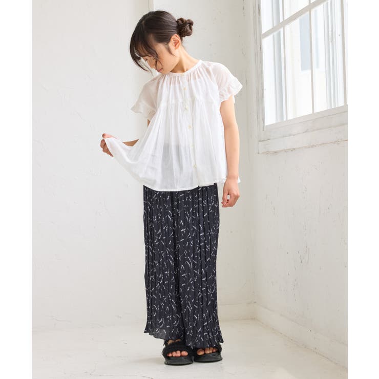 【KIDS/キッズ】コットンボイルギャザーブラウス/リンクコーデ | ROPE' PICNIC【KIDS】 | 詳細画像7 