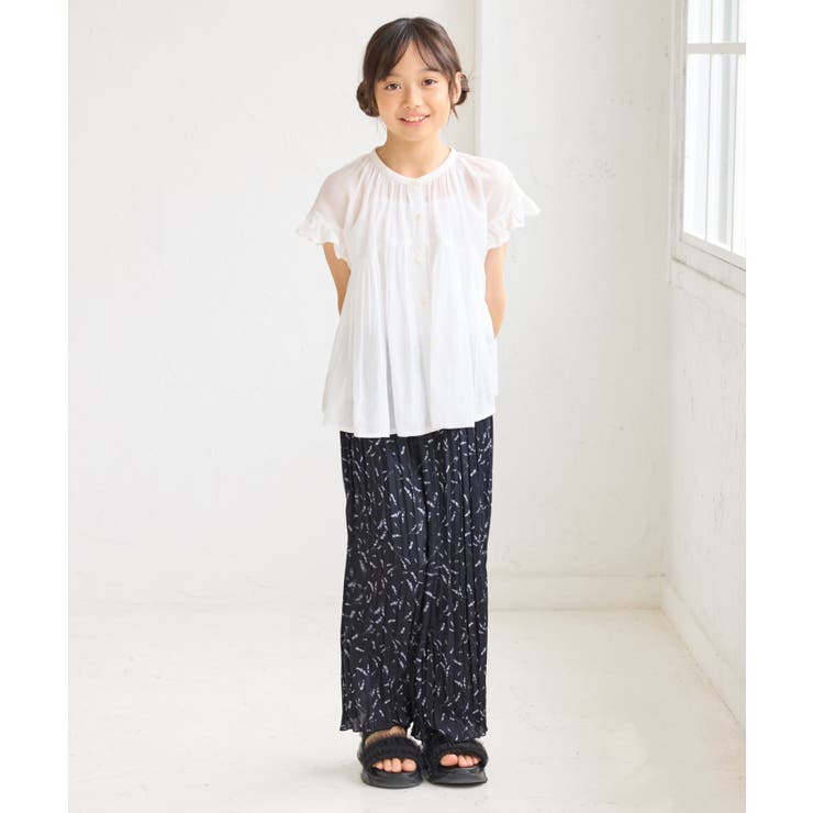 【KIDS/キッズ】コットンボイルギャザーブラウス/リンクコーデ | ROPE' PICNIC【KIDS】 | 詳細画像8 