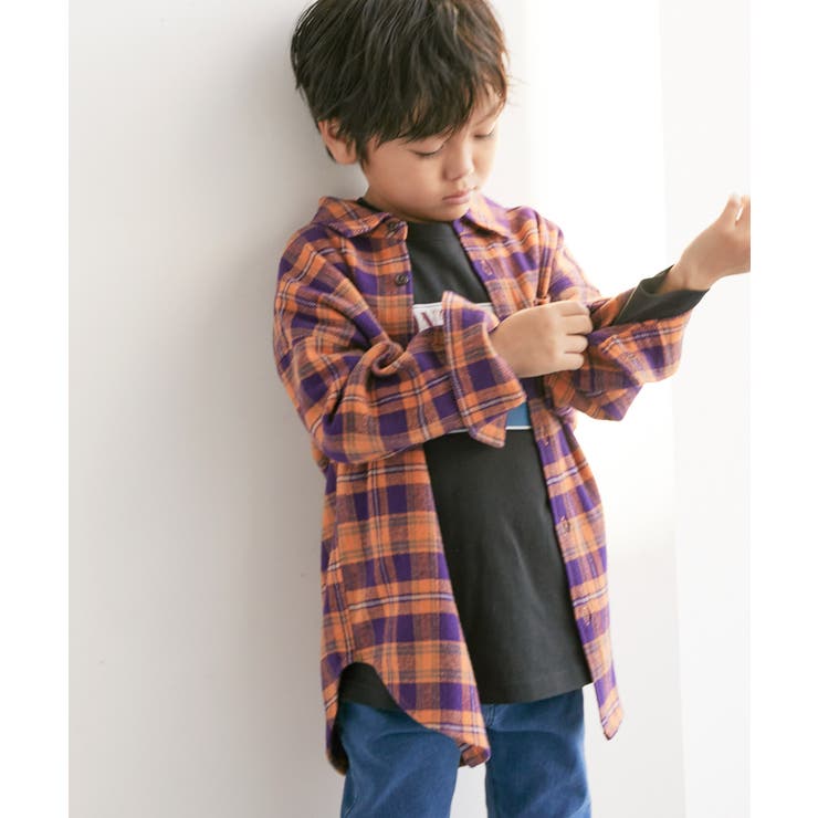 【KIDS】リンクコーデ/チェックネルシャツ[品番：RPCW0032555]｜ROPE'  PICNIC【KIDS】（ロペピクニック）のキッズファッション通販｜SHOPLIST（ショップリスト）