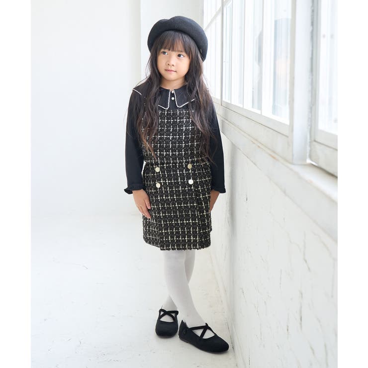 【KIDS】チェックツイードビスチェ/セットアップ対応 | ROPE' PICNIC【KIDS】 | 詳細画像3 