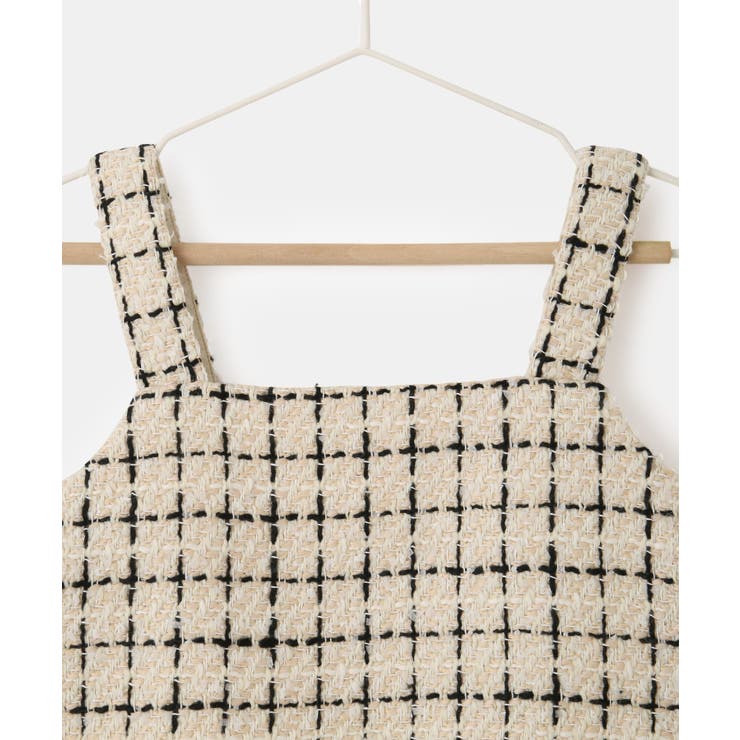 【KIDS】チェックツイードビスチェ/セットアップ対応 | ROPE' PICNIC【KIDS】 | 詳細画像9 