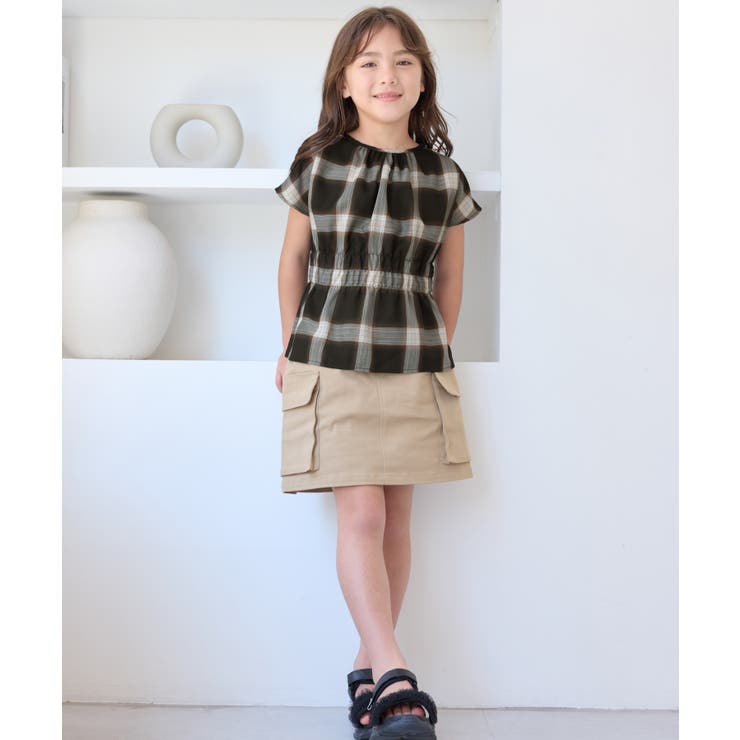 【KIDS/キッズ】チェックシャーリングシャツ/リンクコーデ | ROPE' PICNIC【KIDS】 | 詳細画像2 