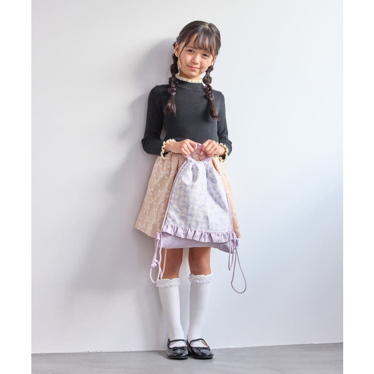 【KIDS/キッズ】チェック×リボン柄ナップザック | ROPE' PICNIC【KIDS】 | 詳細画像5 