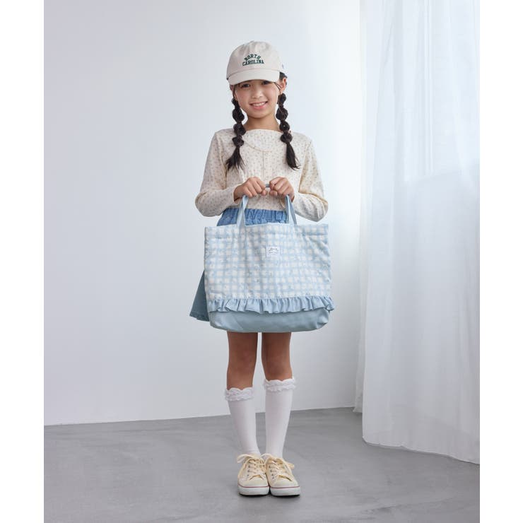 【KIDS/キッズ】チェック×リボン柄レッスンバッグ | ROPE' PICNIC【KIDS】 | 詳細画像4 