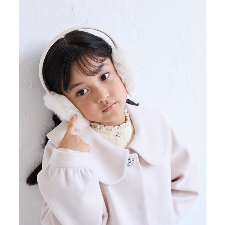 【KIDS/キッズ】リボン刺繍 スエードライク×フェイクファーイヤーマフ | ROPE' PICNIC【KIDS】 | 詳細画像2 
