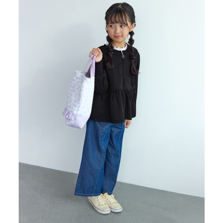 【KIDS/キッズ】ラメ裏毛ペプラムジップカーディガン | ROPE' PICNIC【KIDS】 | 詳細画像3 