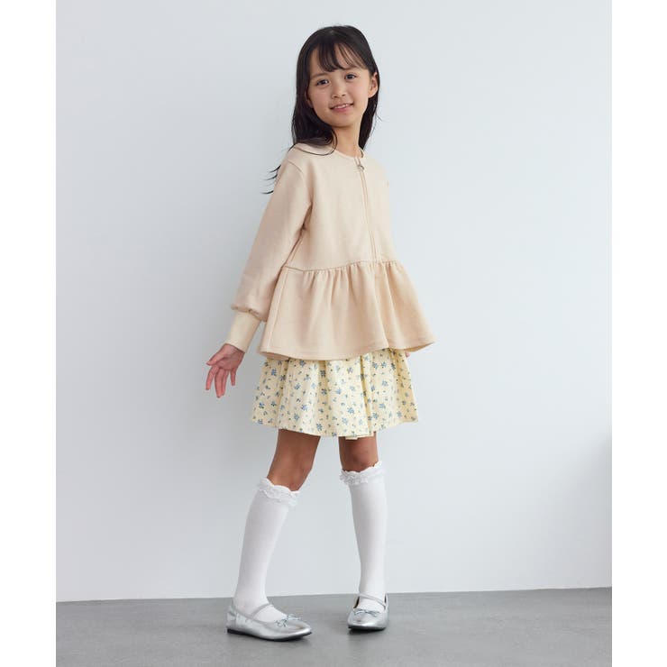 【KIDS/キッズ】ラメ裏毛ペプラムジップカーディガン | ROPE' PICNIC【KIDS】 | 詳細画像8 