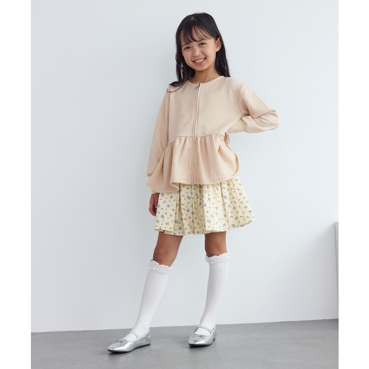 【KIDS/キッズ】ラメ裏毛ペプラムジップカーディガン | ROPE' PICNIC【KIDS】 | 詳細画像9 