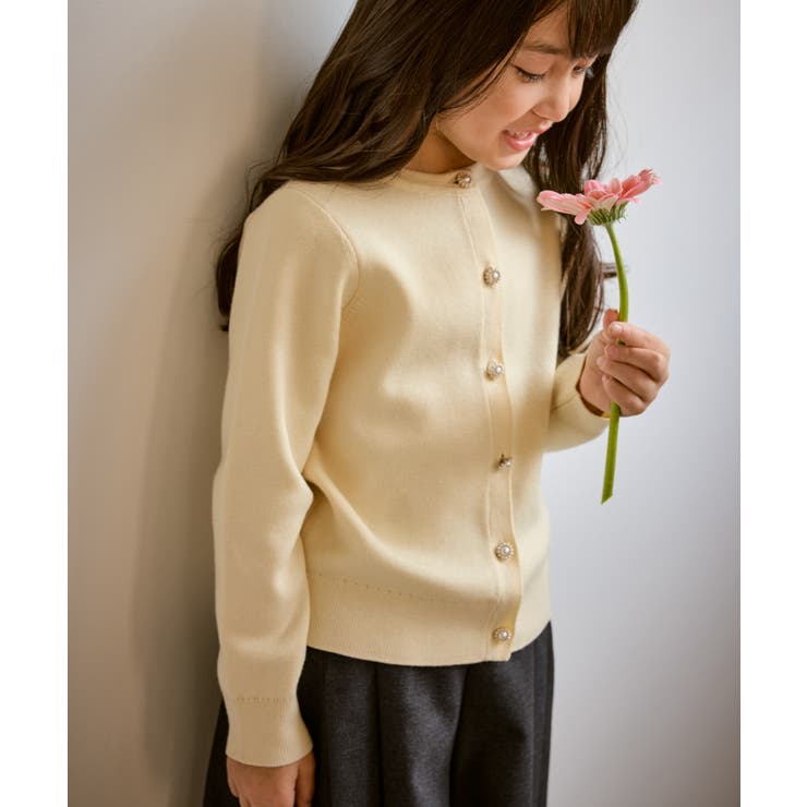 アソートボタンマシュマロニットカーディガン イージーケア リンクコーデ | ROPE' PICNIC【KIDS】 | 詳細画像10 