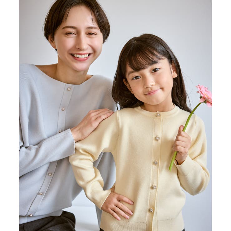 アソートボタンマシュマロニットカーディガン イージーケア リンクコーデ | ROPE' PICNIC【KIDS】 | 詳細画像15 