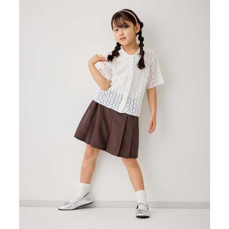 【KIDS/キッズ】カットレースポロトップス/リンクコーデ | ROPE' PICNIC【KIDS】 | 詳細画像6 