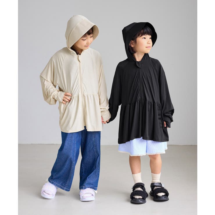 【KIDS キッズ】ひんやりペプラムジップパーカー UVカット | ROPE' PICNIC【KIDS】 | 詳細画像12 