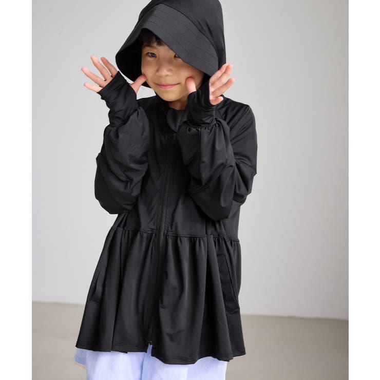 【KIDS キッズ】ひんやりペプラムジップパーカー UVカット | ROPE' PICNIC【KIDS】 | 詳細画像5 
