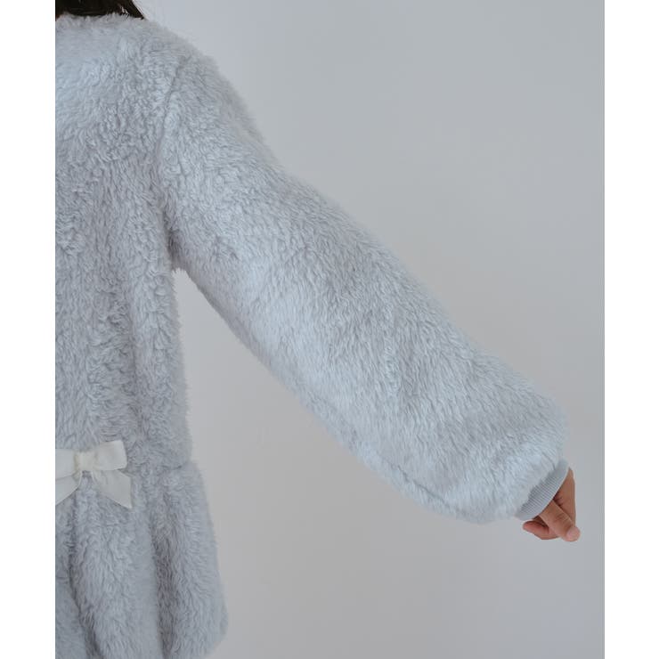 【KIDS/キッズ】ベロアリボンボアペプラムカーディガン | ROPE' PICNIC【KIDS】 | 詳細画像16 