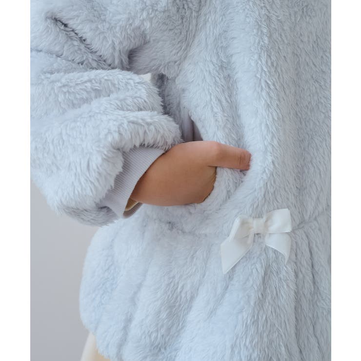 【KIDS/キッズ】ベロアリボンボアペプラムカーディガン | ROPE' PICNIC【KIDS】 | 詳細画像17 