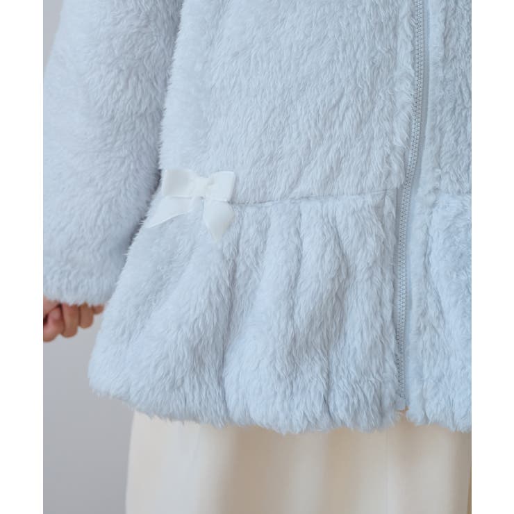 【KIDS/キッズ】ベロアリボンボアペプラムカーディガン | ROPE' PICNIC【KIDS】 | 詳細画像19 