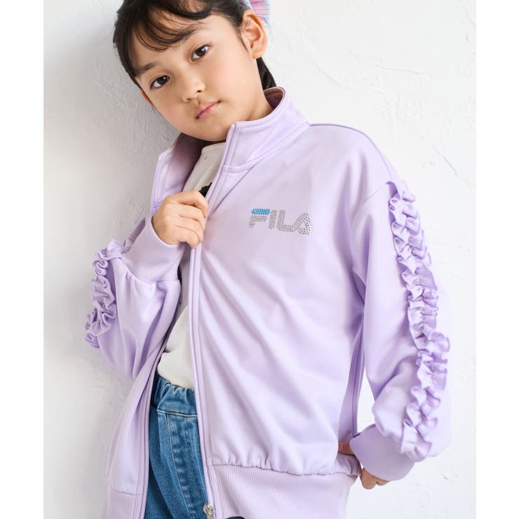 ラベンダー(52) | 【KIDS/キッズ】【FILA/フィラ別注】ラインストーンジップパーカー | ROPE' PICNIC【KIDS】