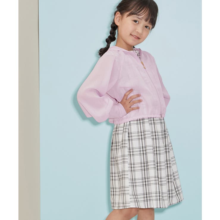 【KIDS】クロップドシアーブルゾンパーカー | ROPE' PICNIC【KIDS】 | 詳細画像2 