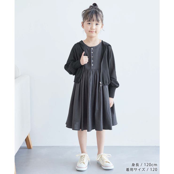 【KIDS】クロップドシアーブルゾンパーカー | ROPE' PICNIC【KIDS】 | 詳細画像6 