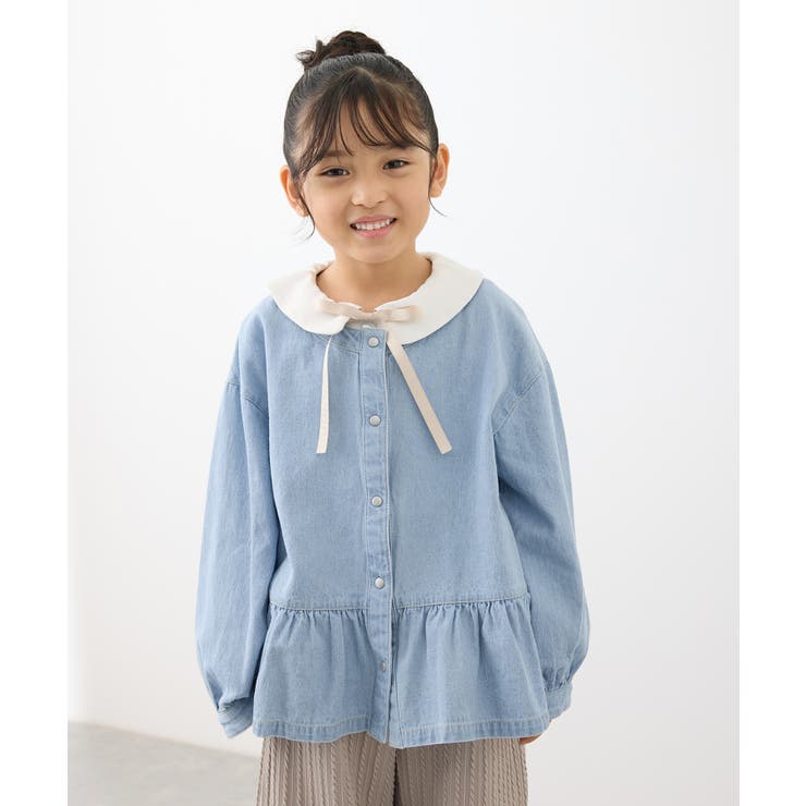 【KIDS】裾フリルデニムブルゾン | ROPE' PICNIC【KIDS】 | 詳細画像10 