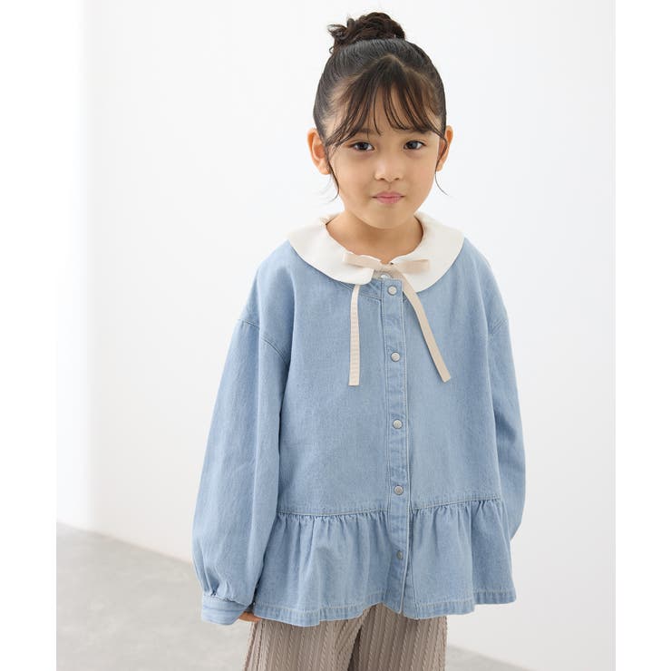【KIDS】裾フリルデニムブルゾン | ROPE' PICNIC【KIDS】 | 詳細画像11 