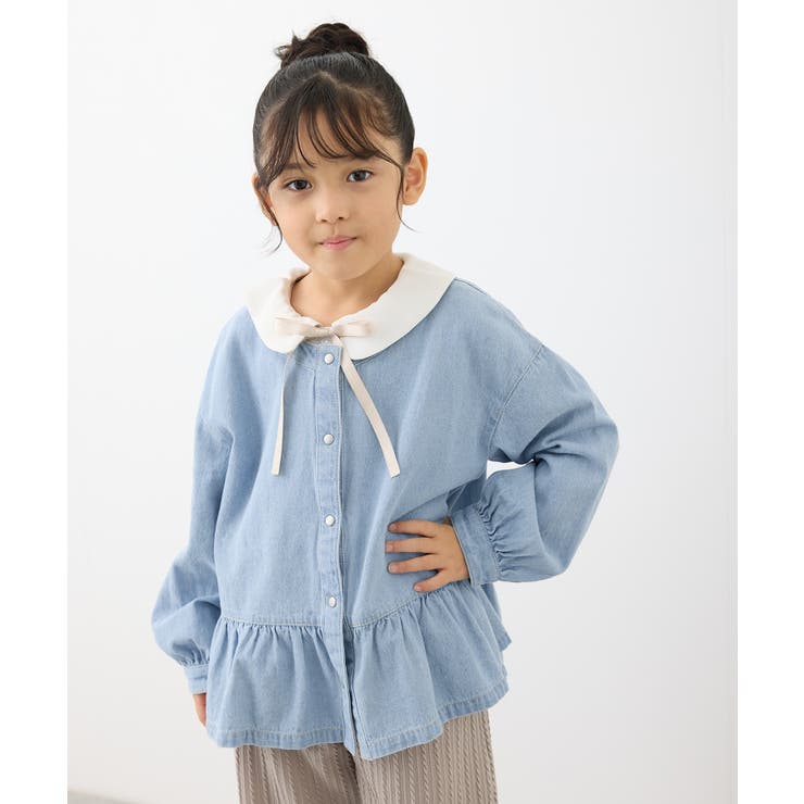 【KIDS】裾フリルデニムブルゾン | ROPE' PICNIC【KIDS】 | 詳細画像12 