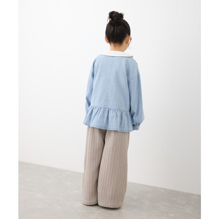 【KIDS】裾フリルデニムブルゾン | ROPE' PICNIC【KIDS】 | 詳細画像9 