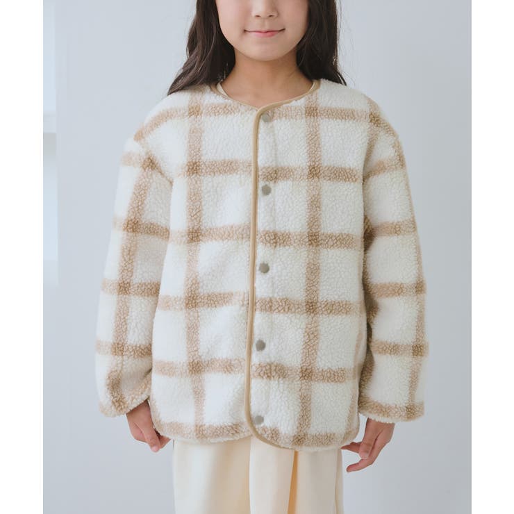 【KIDS/キッズ】リバーシブルチェックボアブルゾン | ROPE' PICNIC【KIDS】 | 詳細画像17 