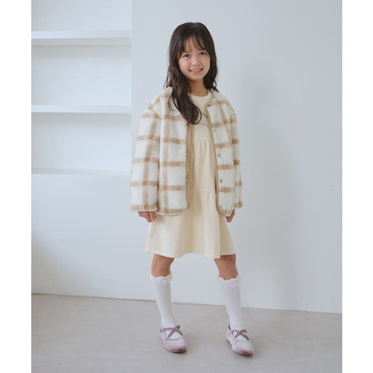【KIDS/キッズ】リバーシブルチェックボアブルゾン | ROPE' PICNIC【KIDS】 | 詳細画像2 