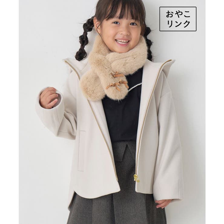 KIDS】ジャージメルトンフード付きアウター/リンクコーデ[品番