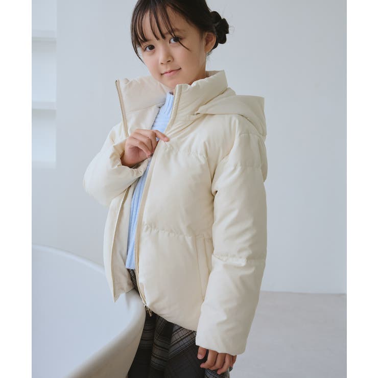 GREEN DOWN MINOTECHフード取り外しショートダウン | ROPE' PICNIC【KIDS】 | 詳細画像14 