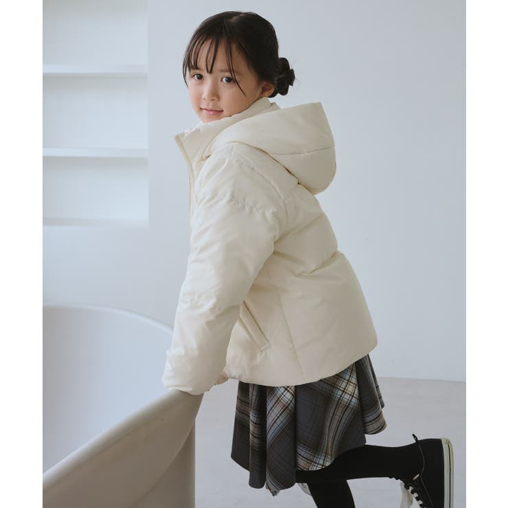 GREEN DOWN MINOTECHフード取り外しショートダウン | ROPE' PICNIC【KIDS】 | 詳細画像16 