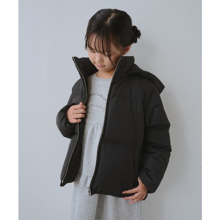 GREEN DOWN MINOTECHフード取り外しショートダウン | ROPE' PICNIC【KIDS】 | 詳細画像4 