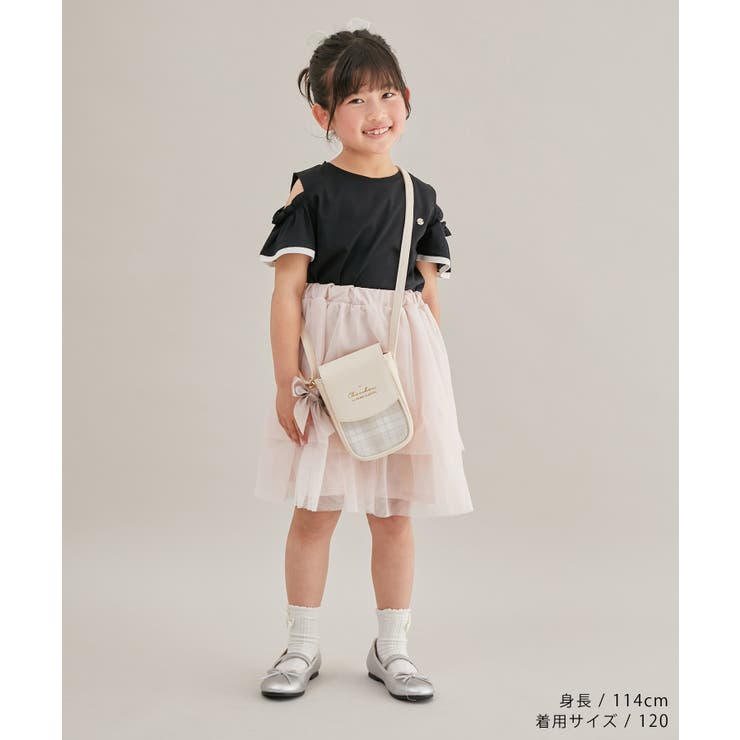 【KIDS】肩あきフリルハーフスリーブTシャツ | ROPE' PICNIC【KIDS】 | 詳細画像2 