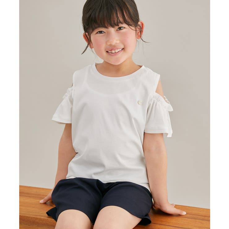 【KIDS】肩あきフリルハーフスリーブTシャツ | ROPE' PICNIC【KIDS】 | 詳細画像5 