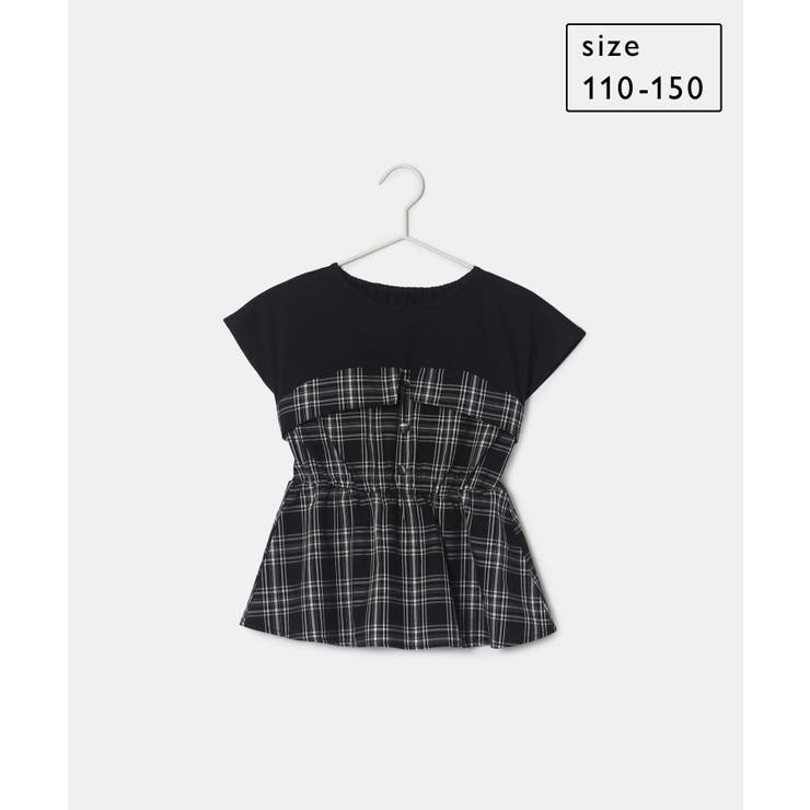 【KIDS】レイヤード風チェックドッキングチュニック/セットアップ対応 | ROPE' PICNIC【KIDS】 | 詳細画像11 