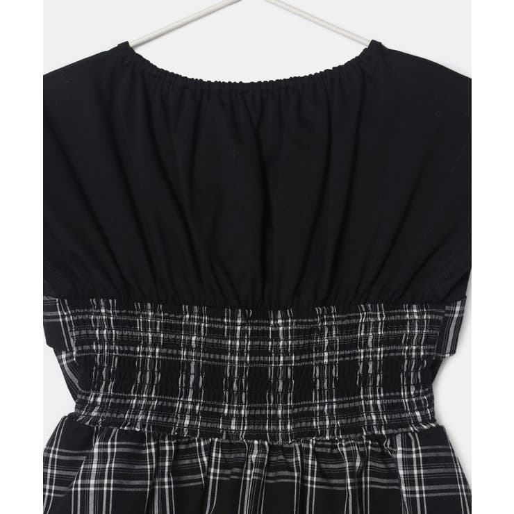 【KIDS】レイヤード風チェックドッキングチュニック/セットアップ対応 | ROPE' PICNIC【KIDS】 | 詳細画像16 