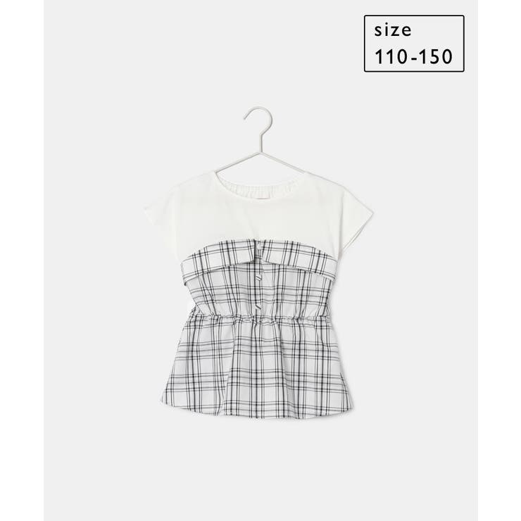 【KIDS】レイヤード風チェックドッキングチュニック/セットアップ対応 | ROPE' PICNIC【KIDS】 | 詳細画像19 