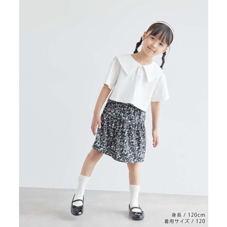 【KIDS】セーラーカラークロップドプルオーバー/接触冷感 | ROPE' PICNIC【KIDS】 | 詳細画像10 